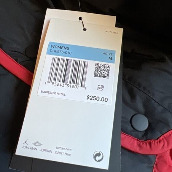 Women's Nike Air Jordan Flight Essential Reversible Jacket M NWT DH0655 - Picture 6 of 6